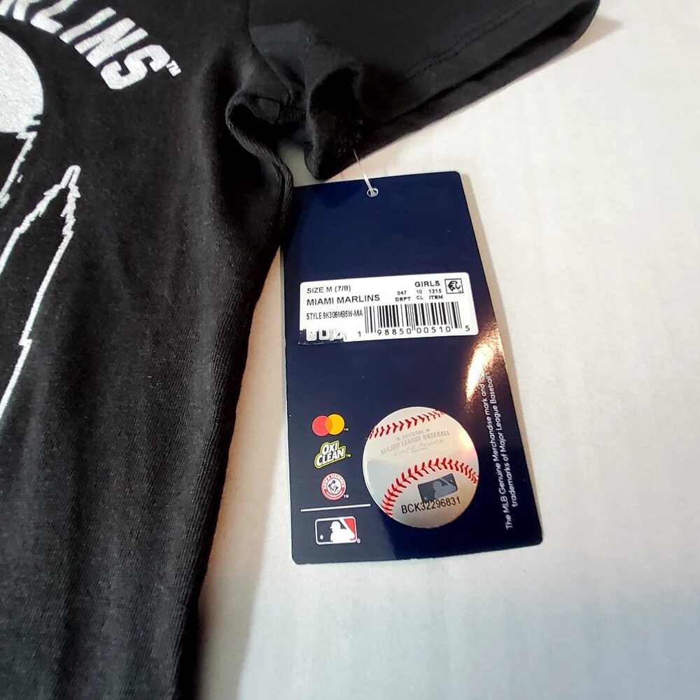 Miami Marlins Baseball City Skyline Graphic Tee 100% Cotton Short Sleeve Shirt M - Picture 6 of 9